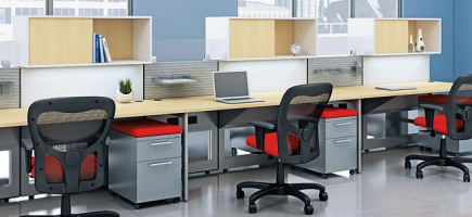 0146 - Systems Furniture, Multi-height workstations, technology work stations
