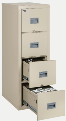 0158 - Fireproof Cabinet, 4-Drawer, Vertical Fireproof, Water-resistant cabinet