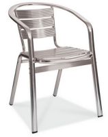 0181 - Aluminum Stacking Chair