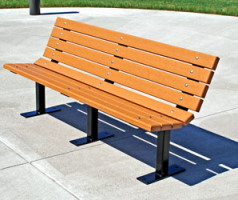 0183 - Outdoor Bench - Fixed